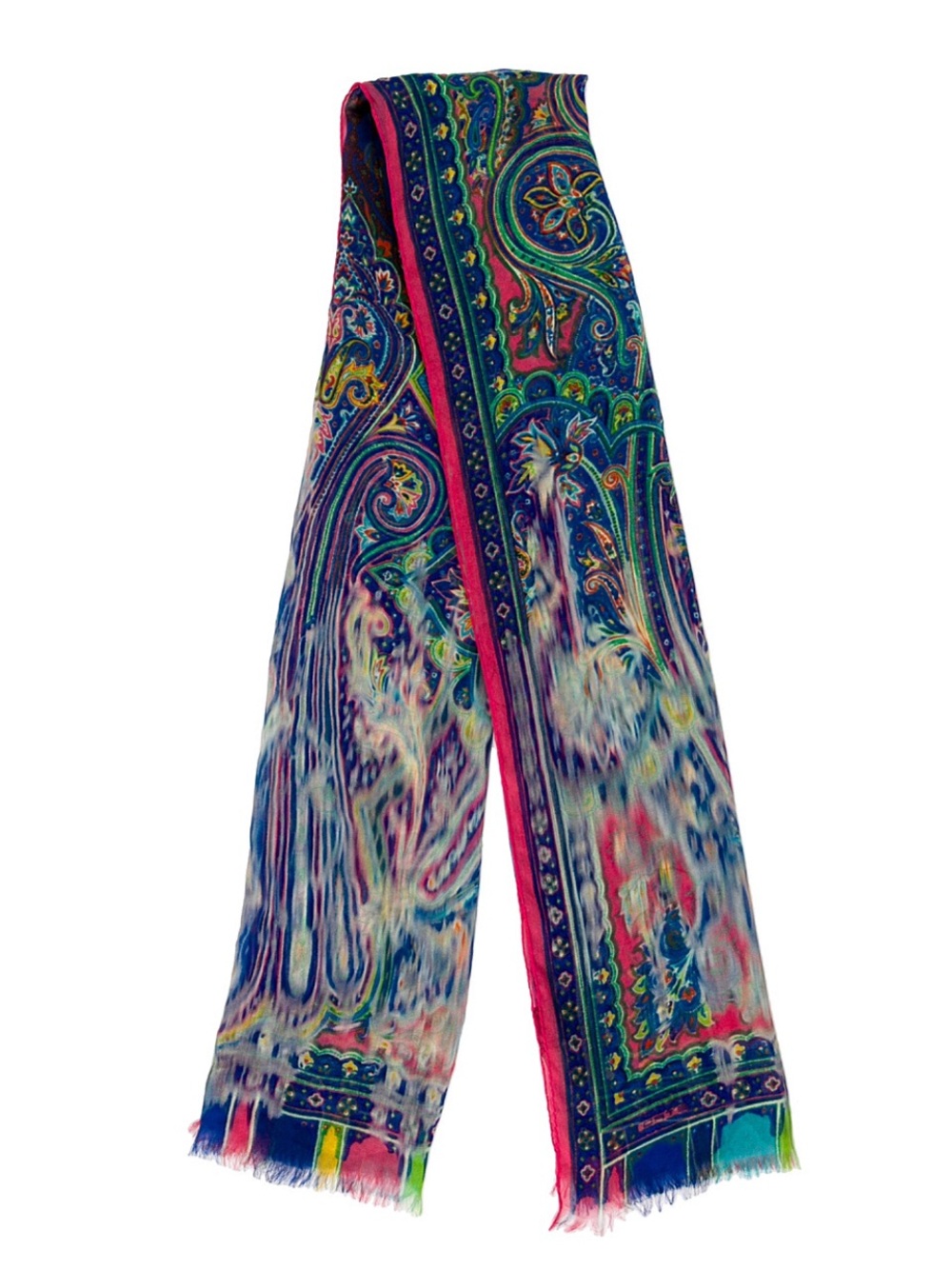 ETRO Paisely Silk Scarf